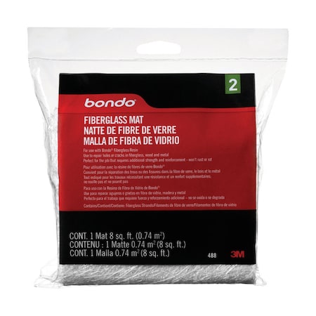 Bondo Bondo Fiberglass Mat 8 sq ft 488